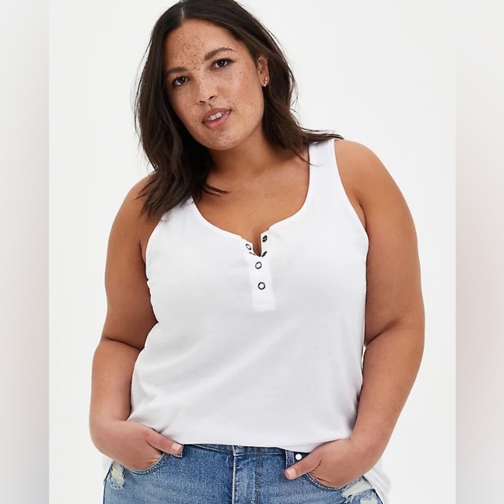 Torrid Classic Fit Heritage Slub Henley Tank
